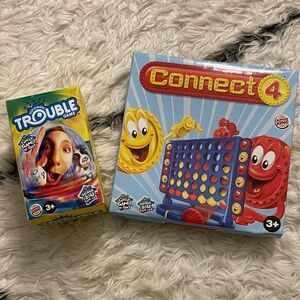 Hasbro Mini Connect 4 and Trouble Board Games Set - Burger King 2012